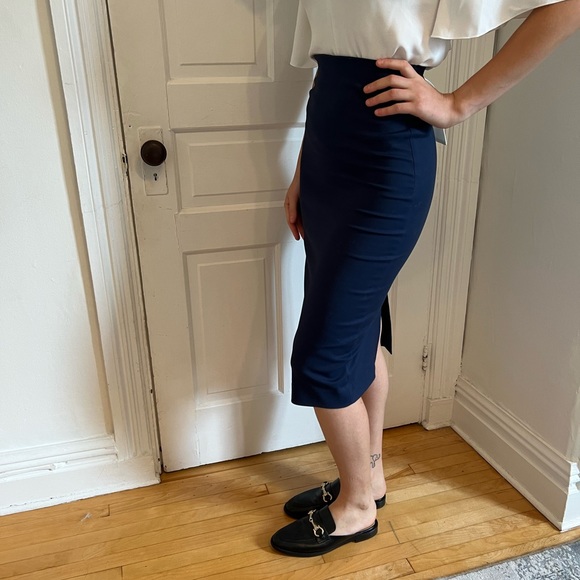 Blue Pencil Skirt - Picture 5 of 5